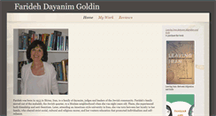 Desktop Screenshot of faridehgoldin.com